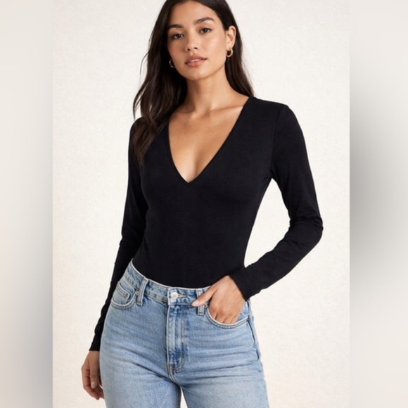 Abercrombie & Fitch Tops - Abercrombie ribbed bodysuit sweater long sleeve small